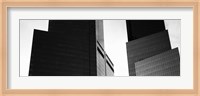 Mid section view of buildings, Time Warner Buildings, Manhattan, New York City, New York, USA Fine Art Print
