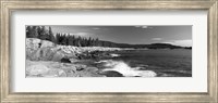 Waves breaking on rocks at the coast, Acadia National Park, Schoodic Peninsula, Maine, USA Fine Art Print
