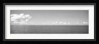 Panoramic view of the ocean, Atlantic Ocean, Bermuda (black and white) Fine Art Print