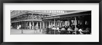 Black and white view of Cafe du Monde French Quarter New Orleans LA Fine Art Print