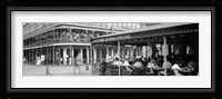 Black and white view of Cafe du Monde French Quarter New Orleans LA Fine Art Print