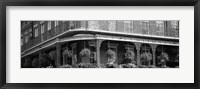 Black and white view of Jackson Square, French Quarter, New Orleans, Louisiana Fine Art Print