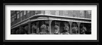 Black and white view of Jackson Square, French Quarter, New Orleans, Louisiana Fine Art Print