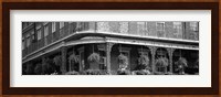 Black and white view of Jackson Square, French Quarter, New Orleans, Louisiana Fine Art Print
