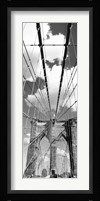 Brooklyn Bridge, Manhattan, New York City (black and white, vertical) Fine Art Print