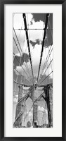 Brooklyn Bridge, Manhattan, New York City (black and white, vertical) Fine Art Print