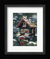 Winter Birdhouse Fine Art Print