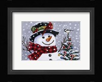 Snowman Framed Print