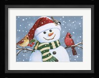 Santa Snowman Fine Art Print