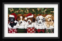 Christmas Puppies Fine Art Print