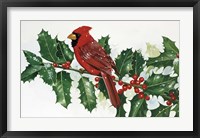 Cardinals & Holly Fine Art Print