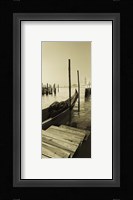 Gondola and San Marco Antique Framed Print