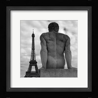 Eiffel and Man Fine Art Print