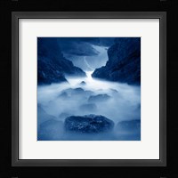 Tormenta en ixtapa Blue Fine Art Print