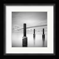 3 postes en Brooklin bridge Fine Art Print