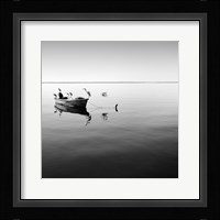 Boat and Heron II Fine Art Print