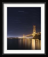 Golden Gate and Stars Fine Art Print