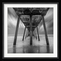 Muelle Triangular Flat Framed Print