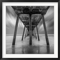 Muelle Triangular Flat Framed Print
