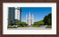 Facade of a church, Mormon Temple, Temple Square, Salt Lake City, Utah Fine Art Print