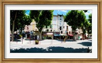 Stores closed during lunch hour along the Rue Du Marche, Riez, Alpes-de-Haute-Provence, Provence-Alpes-Cote d'Azur, France Fine Art Print