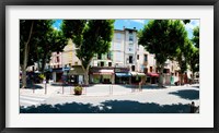 Stores closed during lunch hour along the Rue Du Marche, Riez, Alpes-de-Haute-Provence, Provence-Alpes-Cote d'Azur, France Fine Art Print