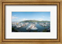 Boats at a marina, Shangri-La Hotel, Cairns, Queensland, Australia Fine Art Print