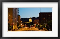 Utah State Capitol Building at Night, Salt Lake City, Utah Fine Art Print