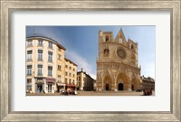 Cathedral in a city, St. Jean Cathedral, Lyon, Rhone, Rhone-Alpes, France Fine Art Print