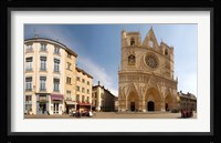 Cathedral in a city, St. Jean Cathedral, Lyon, Rhone, Rhone-Alpes, France Fine Art Print