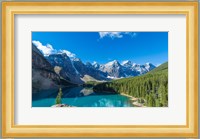 Moraine Lake at Banff National Park in the Canadian Rockies near Lake Louise, Alberta, Canada Fine Art Print