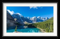 Moraine Lake at Banff National Park in the Canadian Rockies near Lake Louise, Alberta, Canada Fine Art Print