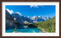 Moraine Lake at Banff National Park in the Canadian Rockies near Lake Louise, Alberta, Canada Fine Art Print