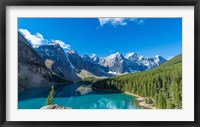 Moraine Lake at Banff National Park in the Canadian Rockies near Lake Louise, Alberta, Canada Fine Art Print