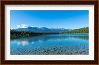 Patricia Lake with mountains in the background, Jasper National Park, Alberta, Canada Fine Art Print