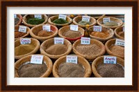 Spices for Sale in a Weekly Market, Arles, Bouches-Du-Rhone, Provence-Alpes-Cote d'Azur, France Fine Art Print
