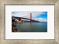 Golden Gate Bridge viewed from Marine Drive at Fort Point Historic Site, San Francisco Bay, San Francisco, California, USA Fine Art Print
