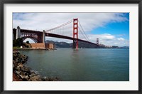 Golden Gate Bridge viewed from Marine Drive at Fort Point Historic Site, San Francisco Bay, San Francisco, California, USA Fine Art Print