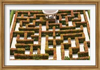 High angle view of maze at Ritz-Carlton Residences, Singapore Fine Art Print