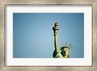 Low angle view of the Statue Of Liberty, Liberty Island, New York City, New York State, USA Fine Art Print
