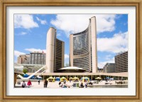 Toronto City Hall, Nathan Phillips Square, Toronto, Ontario, Canada Fine Art Print