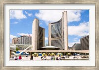 Toronto City Hall, Nathan Phillips Square, Toronto, Ontario, Canada Fine Art Print