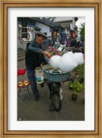 Candy Floss Vendor, Old Town, Dali, Yunnan Province, China Fine Art Print
