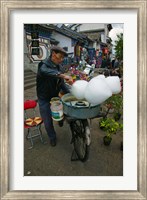 Candy Floss Vendor, Old Town, Dali, Yunnan Province, China Fine Art Print