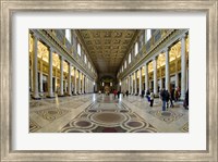 Tourists at a church, Santa Maria Maggiore Church, Rome, Lazio, Italy Fine Art Print