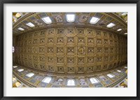 Ceiling details of a church, St. Peter's Basilica, St. Peter, Chains, Rome, Lazio, Italy Fine Art Print