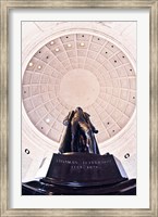 Statue of Thomas Jefferson in a memorial, Jefferson Memorial, Washington DC, USA Fine Art Print