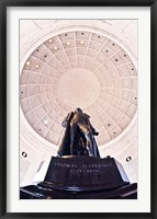 Statue of Thomas Jefferson in a memorial, Jefferson Memorial, Washington DC, USA Fine Art Print