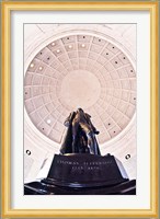 Statue of Thomas Jefferson in a memorial, Jefferson Memorial, Washington DC, USA Fine Art Print