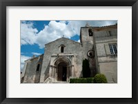 Facade of a church, Eglise Saint-Vincent, Les Baux-De-Provence, Bouches-Du-Rhone, Provence-Alpes-Cote d'Azur, France Fine Art Print
